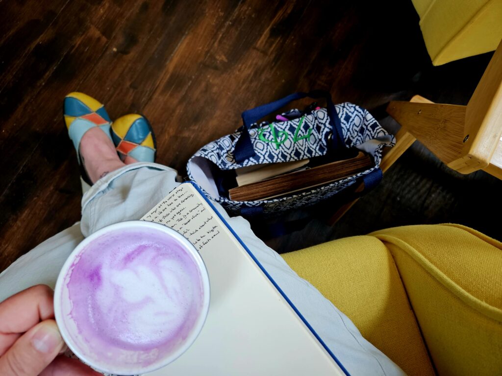I want this Ube Latte at Course Roasters